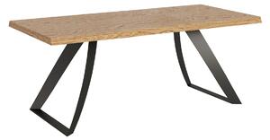 Tavolo Fisso 180x90 cm Tabira Rovere Scortecciato Gambe Antracite