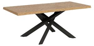 Tavolo Fisso 180x90 cm Versalux Rovere Scortecciato Gambe Antracite