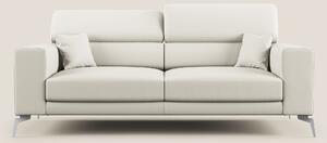 Blade Divano moderno con poggiatesta reclinabili in Ecopelle T04 bianc