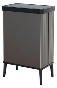 Pattumiera Alta 54L Keter Verto High 43,5x26,5x68,7 cm in Plastica Grigio Perla