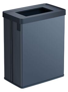 Pattumiera Alta 54L Interno Esterno Keter Verto Recycle 43,5x26,5x68,7 cm con Bordo Copri Sacco in Plastica Blu Perla