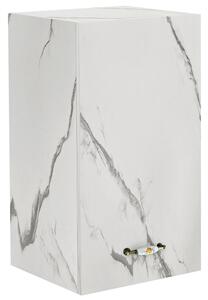 Pensile Cucina con Anta a Ribalta 40x32x72 cm in Legno Bianco Effetto Marmo