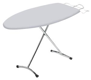 Asse da Stiro Rugby 125x46 cm Salvaspazio Ampia Area Gambe Doppie in Acciaio
