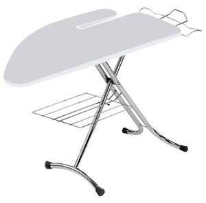 Asse da Stiro Completo Festival Profi 125x48 cm con Piano Stiramaniche e Ripiano Regolabile in Altezza