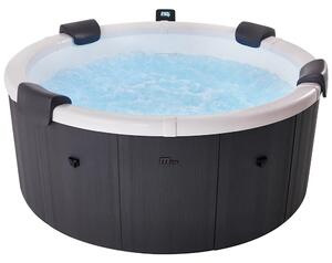Vasca Idromassaggio Spa Denver Smontabile Trasportabile con Wifi per 6 Persone 182x182x70 cm in Materiale Plastico Grigio
