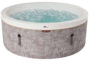 Vasca Idromassaggio Spa Cocoon Smontabile Trasportabile Gonfiabile Ø180x65 cm in PVC Marrone