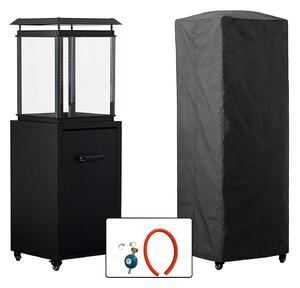 Stufa a Gas da Esterno Raven 8kW Riscaldatore a Propano con Copertura Nero