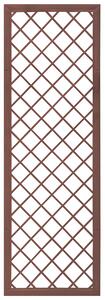 Set 2 Pezzi Traliccio Fisso con Cornice per Giardino Verdemax 180x60 cm in Metallo Corten
