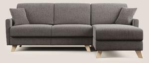 Edgar divano letto angolare in tessuto felis impermeabile T03 talpa