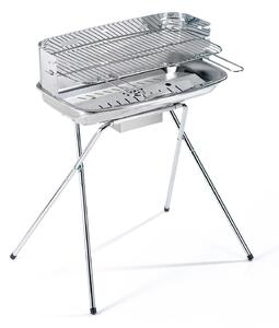 Barbecue a Carbone 60-40/xc inox Ompagrill Griglia 60x36 cm Struttura in Acciaio Inox