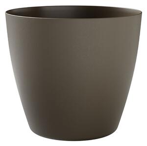 Vaso Rotondo Indoor e Outdoor Tera Bayon Kit Sand Ø30 cm in Plastica Sabbia