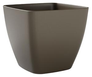 Vaso Quadrato Indoor e Outdoor Tera Ceylon Kit Sand Ø30 cm in Plastica Sabbia