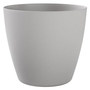 Vaso Rotondo Indoor e Outdoor Tera Bayon Kit Cloud Ø30 cm in Plastica Grigio Chiaro