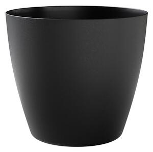 Vaso Rotondo Indoor e Outdoor Tera Bayon Kit Ash Ø30 cm in Plastica Antracite