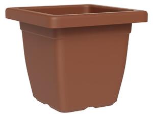 Vaso Quadrato Indoor e Outdoor Tera Nazca Clay 32x32 cm in Plastica Riciclata Argilla
