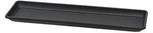 Sottovaso Rettangolare per Vaso a Cassettone Tera Tora Saucer Ash 57x22 cm in Plastica Antracite