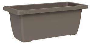 Vaso Rettangolare a Cassettone Outdoor Tera Tikal Sand 52x30 cm in Plastica Sabbia