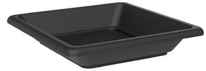 Sottovaso Quadrato per Vaso Tera Nazca Ash 32x32 cm in Plastica Riciclata Antracite