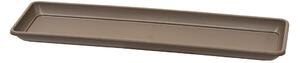 Sottovaso Rettangolare per Vaso a Cassettone Tera Tora Saucer Sand 57x22 cm in Plastica Sabbia