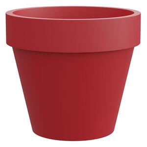 Vaso Rotondo Design Classico Indoor e Outdoor Tera Standard One Spice Ø60,5 cm in Plastica Rosso