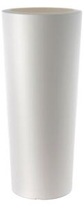 Vaso a Cono Alto Indoor e Outdoor Tera Schio Cono Chalk A70 cm in Plastica Bianco Gesso