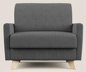Edgar poltrona letto in tessuto felis impermeabile T03 grigio