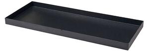 Sottovaso Rettangolare per Vaso a Cassettone Schio Tera Cassa Antracite 60x24,5 cm in Plastica Grigio Scuro