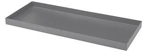 Sottovaso Rettangolare per Vaso a Cassettone Schio Tera Cassa Smoke 60x24,5 cm in Plastica Grigio
