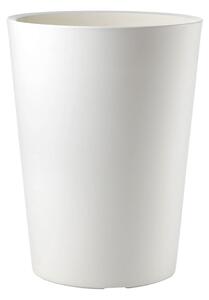 Vaso Rotondo per Piante Grandi Indoor e Outdoor Tera Zamora Chalk Ø33 cm in Plastica Bianco Gesso