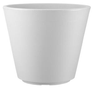 Vaso Rotondo per Piante Grandi Indoor e Outdoor Tera Ribeira Chalk Ø33 cm in Plastica Bianco Gesso