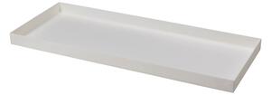 Sottovaso Rettangolare per Vaso a Cassettone Schio Tera Cassa Chalk 60x24,5 cm in Plastica Bianco Gesso