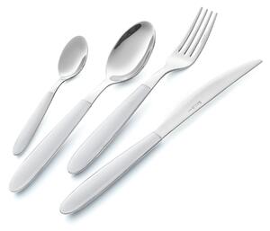 Servizio Set di Posate 24 pezzi in Acciaio Inox Eme Vero Bianco 19