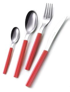 Servizio Set di Posate 24 Pezzi in Acciaio Eme Sky Rosso 88