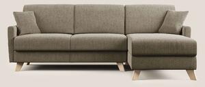 Edgar divano letto angolare in tessuto felis impermeabile T03 marrone
