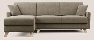 Edgar divano letto angolare in tessuto felis impermeabile T03 marrone