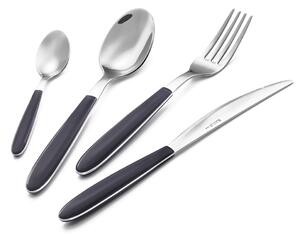 Servizio Set di Posate 24 pezzi in Acciaio Inox Eme Vero Nero 1
