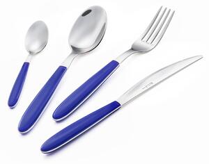 Servizio Set di Posate 24 pezzi in Acciaio Inox Eme Vero Blu 99