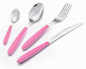 Servizio Set di Posate 24 pezzi in Acciaio Inox Eme Vero Rosa 44