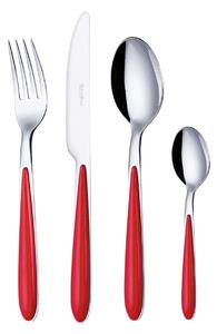 Servizio Set di Posate 24 Pezzi in Acciaio Eme Caribe Rosso 11