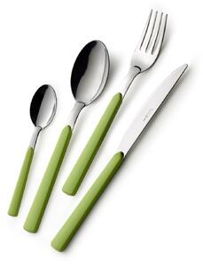 Servizio Set di Posate 24 Pezzi in Acciaio Eme Fast Verde 69
