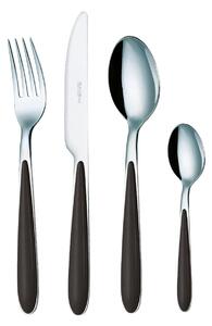 Servizio Set di Posate 24 Pezzi in Acciaio Eme Caribe Nero 1