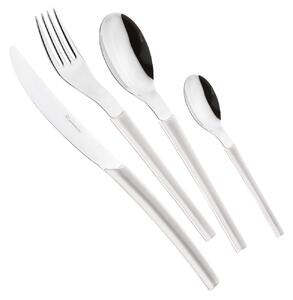 Servizio Set di Posate 24 pezzi in Acciaio Inox Eme Loto Bianco 19