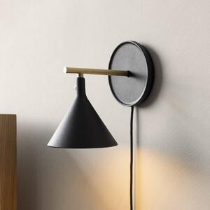 Audo Copenhagen Applique a LED Audo Cast, nero, IP44, dimmer, spina