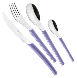 Servizio Set di Posate 24 pezzi in Acciaio Inox Eme Loto Indaco 4