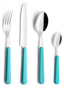 Servizio Set di Posate 24 pezzi in Acciaio Inox Eme Brio Turchese 68