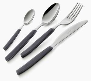 Servizio Set di Posate 24 pezzi in Acciaio Inox Eme Cromo Grigio 432