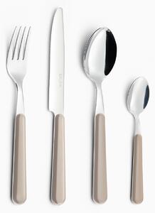 Servizio Set di Posate 24 pezzi in Acciaio Inox Eme Brio Sabbia 7528