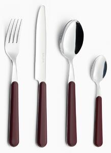 Servizio Set di Posate 24 pezzi in Acciaio Inox Eme Brio Bordeaux 10