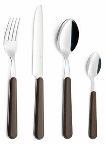 Servizio Set di Posate 24 pezzi in Acciaio Inox Eme Brio Marrone 89