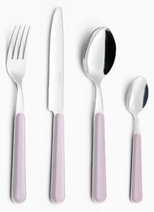 Servizio Set di Posate 24 pezzi in Acciaio Inox Eme Brio Rosa 64